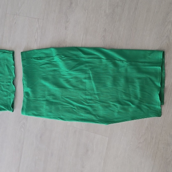 Lulus Set For Life Green Ribbed Bodycon Two-Piece Dress - Picture 4 of 5